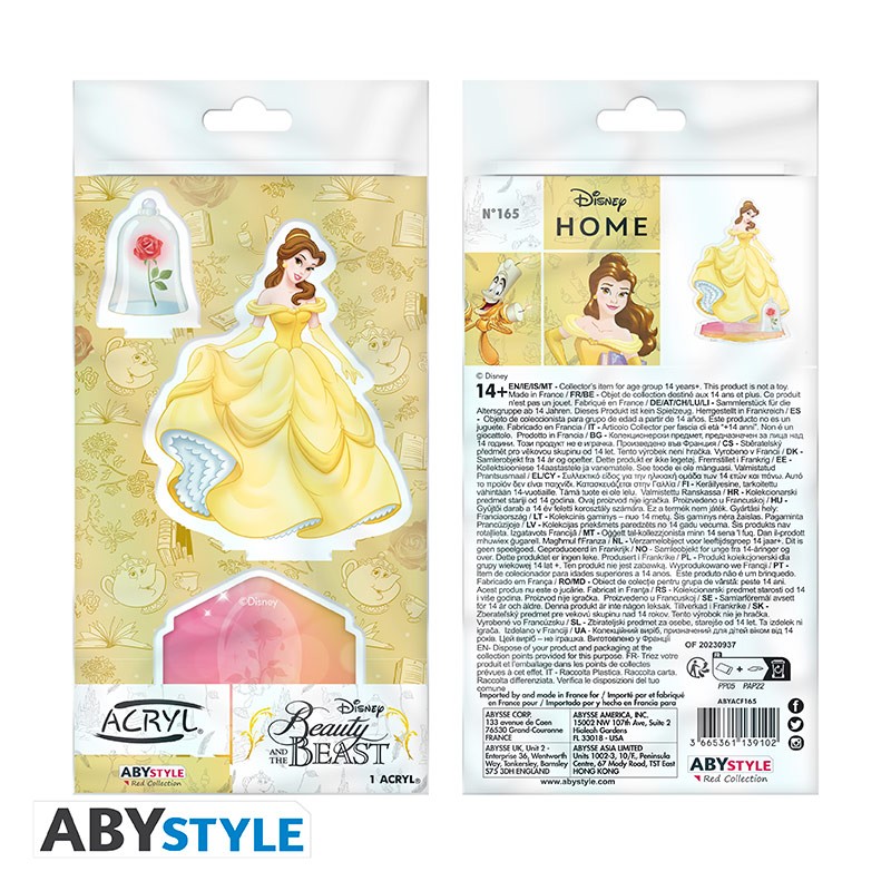 DISNEY Acryl La Belle et Bête Belle x2 Abysse Corp