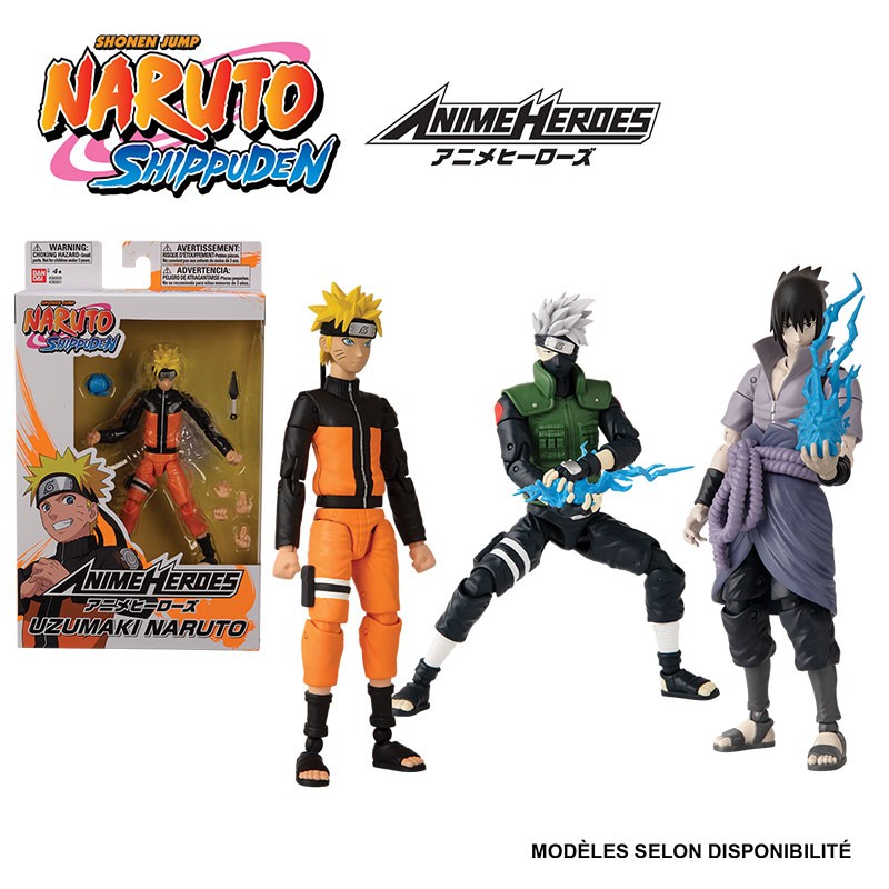 NARUTO Figurine articulée Anime Heroes modèle ALEATOIRE 17cm