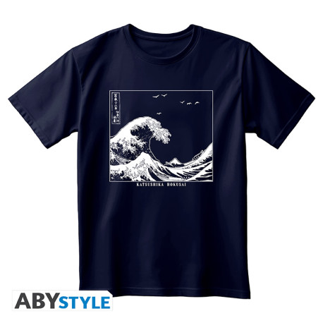 HOKUSAI - Tshirt unisex navy blue - Great Wave