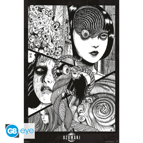 絵画 Uzumaki. UZUMAKI - Poster Maxi 91.5x61 FSC MIX - Uzumaki - Abysse Corp