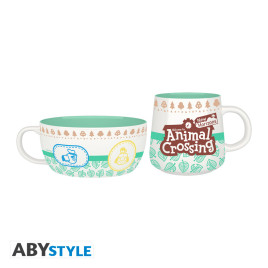 ANIMAL CROSSING - Set Petit Déjeuner Mug + Bol - Personnages 79