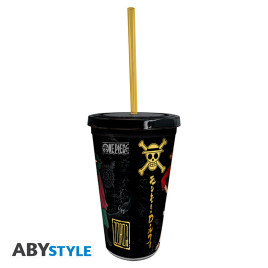 ONE PIECE - Gobelet avec paille - 470 ml - Luffy & Zoro W18