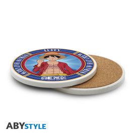 ONE PIECE - Ceramic Coasters "Monkey D. Luffy"