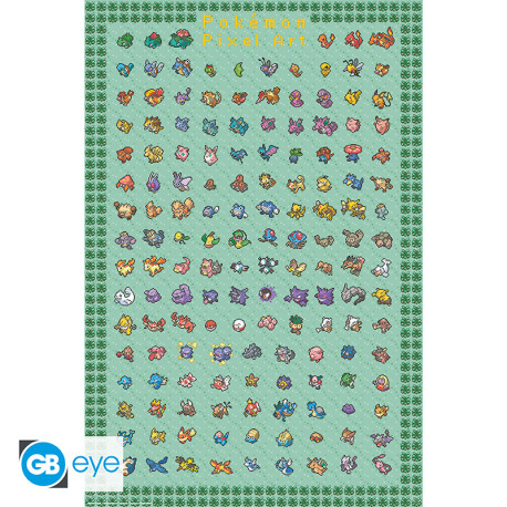 POKEMON - Poster Maxi 91.5x61 FSC MIX - Pixel Art