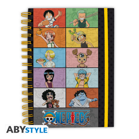 ONE PIECE - Notebook A5 Spiral "Young Straw Hat Crew" X4
