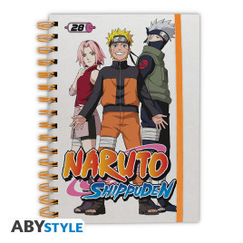 NARUTO SHIPPUDEN - Notebook A5 Spiral "Team 7 & Hokage" X4