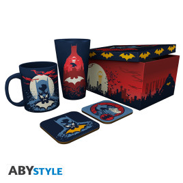 DC COMICS - Pck Glass XXL + Mug + 2 Coasters "Glow"&nbsp;*