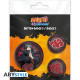 NARUTO SHIPPUDEN - Pack de Badges - Itachi & Akatsuki X4