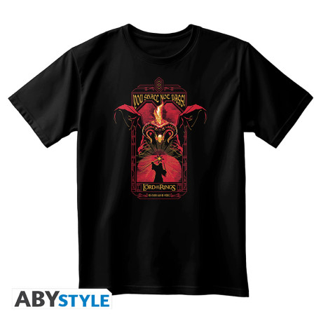 LORD OF THE RINGS - Tshirt noir unisexe - Vous ne passerez pas