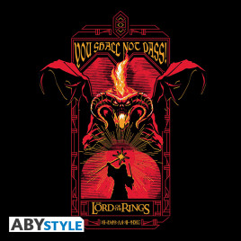 LORD OF THE RINGS - Tshirt unisex black - You shall not pass