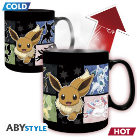 POKEMON - Mug Heat Change - 460 ml - Évoli - boîte carton x2