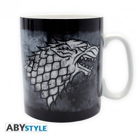 GAME OF THRONES - Mug - 460 ml - Stark - porcl. with boxx2