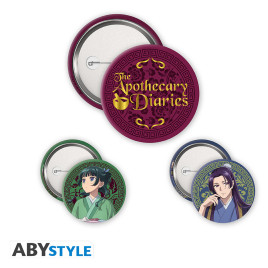 APOTHECARY DIARIES - Badge Pack - Mao Mao, Jinshi & Logo X4