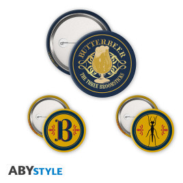 HARRY POTTER - Badge Pack - Butterbeer X4
