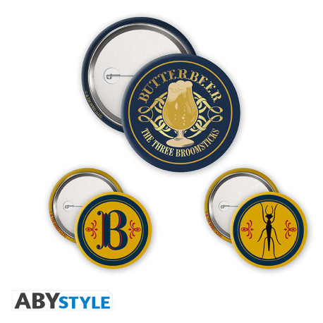 HARRY POTTER - Badge Pack - Butterbeer X4