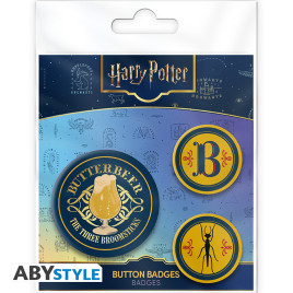 HARRY POTTER - Badge Pack - Butterbeer X4