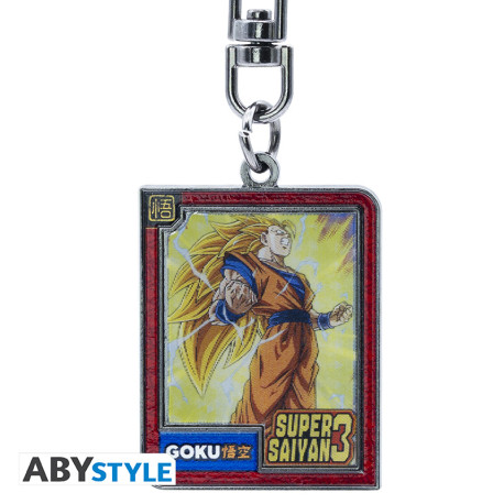 DRAGON BALL - Keychain Lenticular - DBZ/Goku Super Saiyan 3 X4