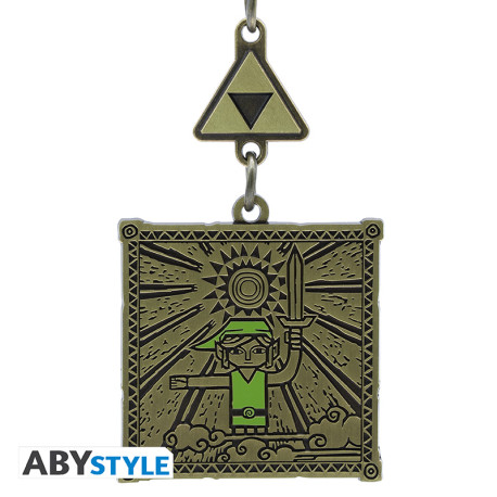 THE LEGEND OF ZELDA - Keychain - Link & Triforce X4