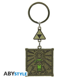 THE LEGEND OF ZELDA - Porte-cl&eacute;s - Link & Triforce X4