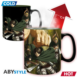 ATTACK ON TITAN - Mug Heat Change - 460 ml - TitanS3 -card x2 V2
