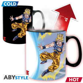 DRAGON BALL - Mug Heat Change - 460 ml - DBZ/ GokuVSBuu-card x2