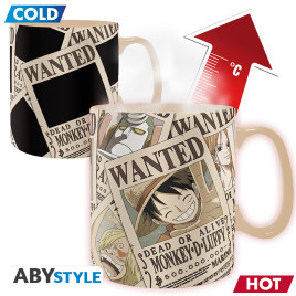 ONE PIECE - Mug Heat Change - 460 ml - Wanted - cardboard box x2