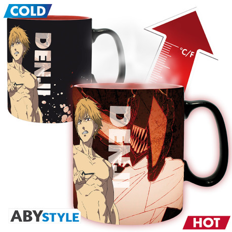 CHAINSAW MAN - Mug Heat Change- 460ml- Denji & Aki - cardboardx2