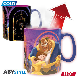 DISNEY - Mug Heat Change - 460 ml - Beauty & the Beast - card x2