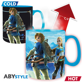 THE LEGEND OFZELDA - Mug Heat Change - 460ml - Breath the Wild x2