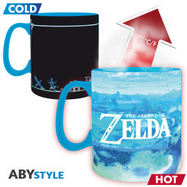 THE LEGEND OFZELDA - Mug Heat Change - 460ml - Breath the Wild x2