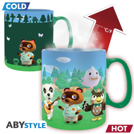 ANIMAL CROSSING - Mug Heat Change- 460 ml -Island Welcome cardboardx2