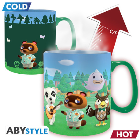 ANIMAL CROSSING - Mug Heat Change- 460 ml -Island Welcome cardboardx2