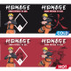 NARUTO SHIPPUDEN - Mug Heat Change - 460 ml - "FROM FATHER TO SON"x2*