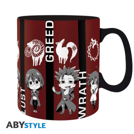 THE SEVEN DEADLY SINS - Mug - 460 ml - Chibi sins - boîte x2&nbsp;&nbsp;* DT