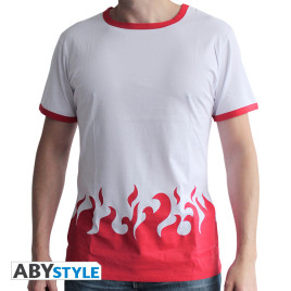 NARUTO SHIPPUDEN - Tshirt "4th Hokage" man SS white - premium*