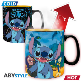 DISNEY - Mug Heat Change - 460 ml - Lilo et Stitch - cardboard x2