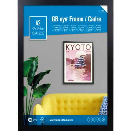 GBEYE - MDF Black Frame - A2 - 42 x 59,4cm - X2*