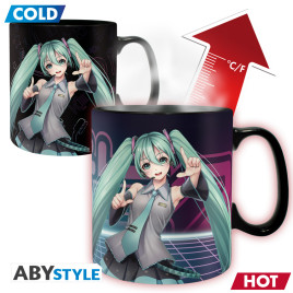 HATSUNE MIKU - Mug Heat Change - 460 ml - Hatsune Miku - card x2