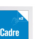 GBEYE - Cadre MDF Blanc - 50 x 70 cm - X2*