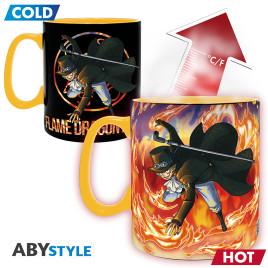 ONE PIECE - Mug Heat Change - 460 ml - Luffy & Sabo-card box x2