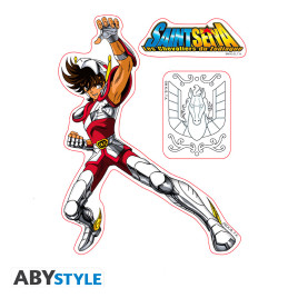 SAINT SEIYA - Stickers - 16x11cm/ 2 planches - P&eacute;gase/Shiryu x5&nbsp;&nbsp;*