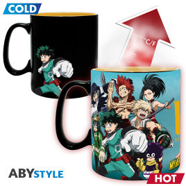 MY HERO ACADEMIA - Mug Heat Change - 460 ml - Groupe - bo&icirc;te x2&nbsp;* DT