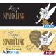 DISNEY - Mug Heat Change - 460 ml - Clochette Paillettes - boîte x2