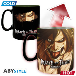 ATTACK ON TITAN - Mug Heat Change - 460 ml-TitanS3- carton x2 V2