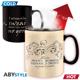 HARRY POTTER - Mug Heat Change - 460 ml - Maraudeur - cartonx2