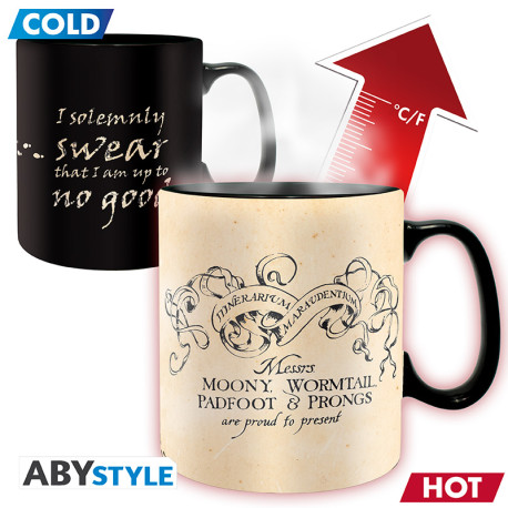 HARRY POTTER - Mug Heat Change - 460 ml - Maraudeur - cartonx2