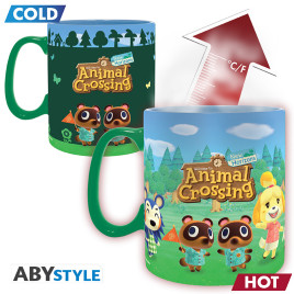 ANIMAL CROSSING - Mug Heat Change- 460 ml - Bienvenue sur l'&icirc;le x2