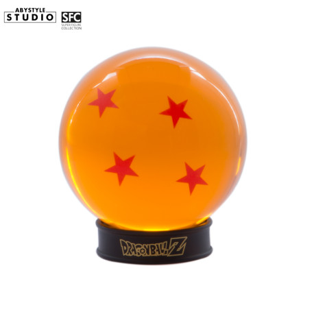 DRAGON BALL - Boule de cristal 4 étoiles 75 mm + socle