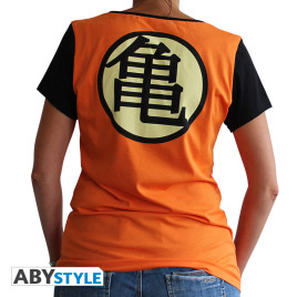 DRAGON BALL - Tshirt "Kame Symbol" femme MC orange - premium*
