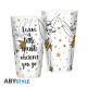 DISNEY - Verre XXL - 400 ml - Clochette Dorée - Paillettes x2